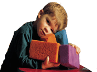 boy with blocks