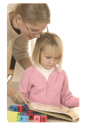 girl with teacher