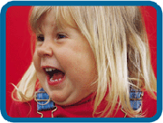 little girl laughing